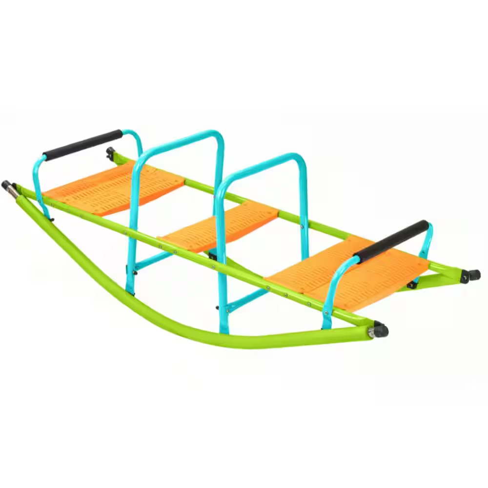 Kids 3 plus Age Rocker Seesaw with Plastic Seat and High Quality Steel Tube for