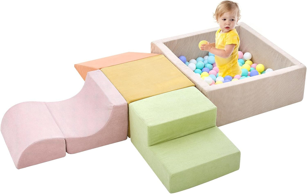 Climbing Toys for Toddlers , Toddler Climbing Toys Indoor, 5-Piece Foam Climbing