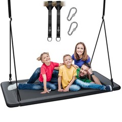 60″ Large Rectangle Platform Tree Swing for Kids & Adults, 700lb Capacity