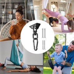 Hammock Hanging Kit, 360° Rotating Heavy Duty Swing Chair Hook 1200 lbs Capac…