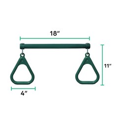 Jungle Gym Kingdom Swing Sets for Backyard, Monkey Bars & Swingset Green