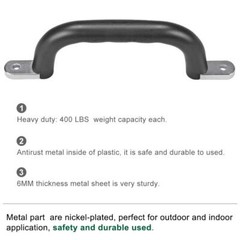 2 Sets Non-Slip Solid Playground Safety Handles, Swing Set Kids Safety Hand Grip