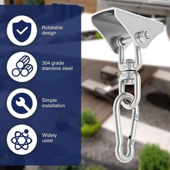 4Pcs Heavy Duty Swing Hangers Kit,304 Stainless Steel,1000 LBS Load Capacity,…
