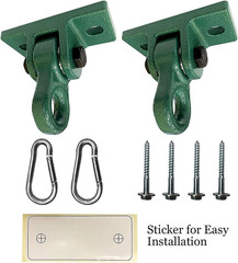 Heavy Duty Green Swing Hangers Screws Bolts Included Over 5000 Lb Capacity