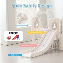 12in1Indoor/Outdoor Playset for Toddlers 1-3- Swing & Slide ComboDurable Climber