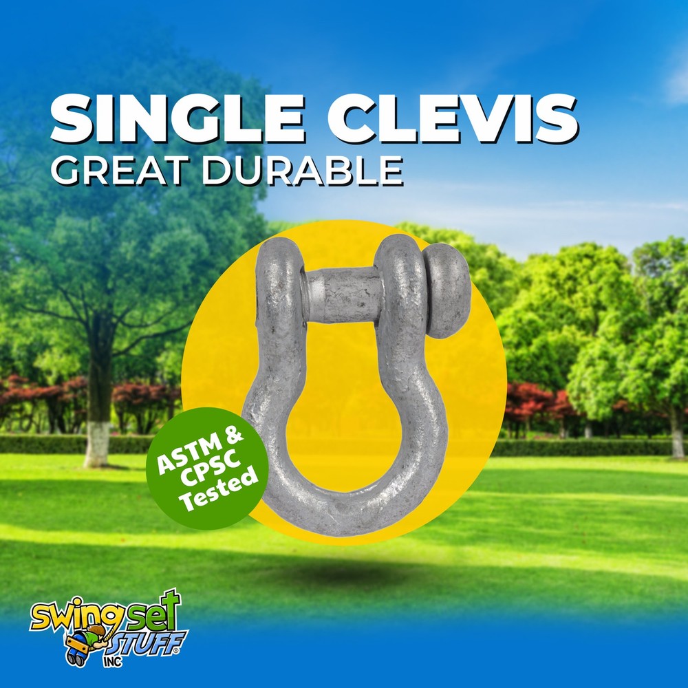 SWING SET STUFF SINGLE CLEVIS hardware accessory seat outside park play kid 0062