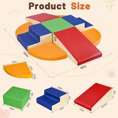 9 Piece Climbing Foam Blocks TODIBY Soft PU Leather