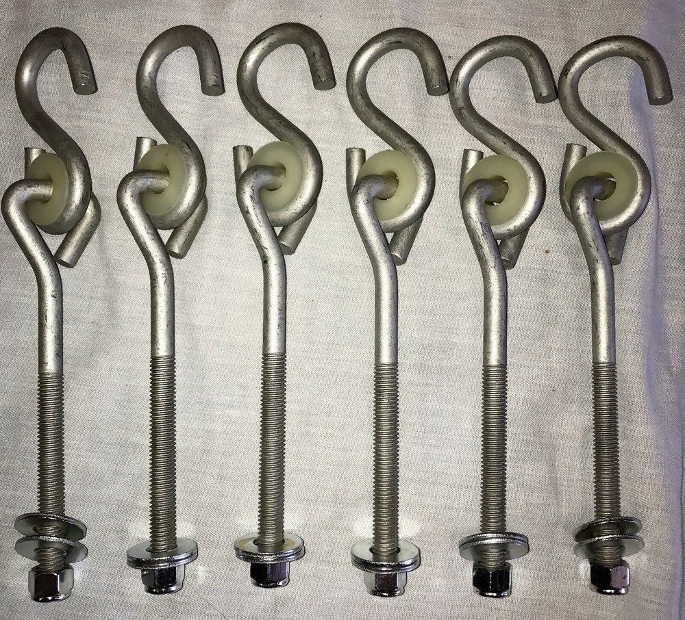 Swingset swing hanger,bolt thread,swing set hangers,playground hardware kit,6″6