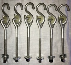 Swingset swing hanger,bolt thread,swing set hangers,playground hardware kit,6″6
