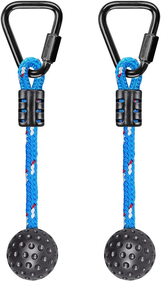 2 Pack Ninja Monkey Bars with Grip Ball 250LB Capacity Obstacle Course Bars with