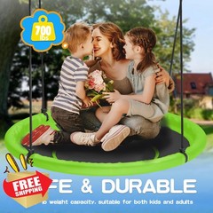 48″ Saucer Tree Swing Kids Adult Family 700lb Capacity Backyard