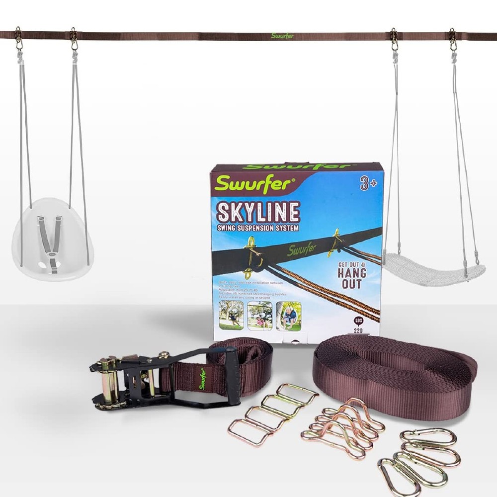 Skyline Tree Swing Hanging Kit â€“ Heavy Duty, Weather Resistant, Swing Line to