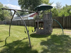 Outdoor Playset with Slide and Swings Lifetime 90633
