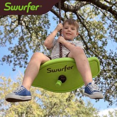 Swurfer Kids Outdoor Tree Swing: Durable, Easy Setup, Weatherproof, 150 lbs
