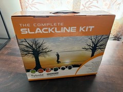 flybold Slackline Kit with Training Line – 57 ft