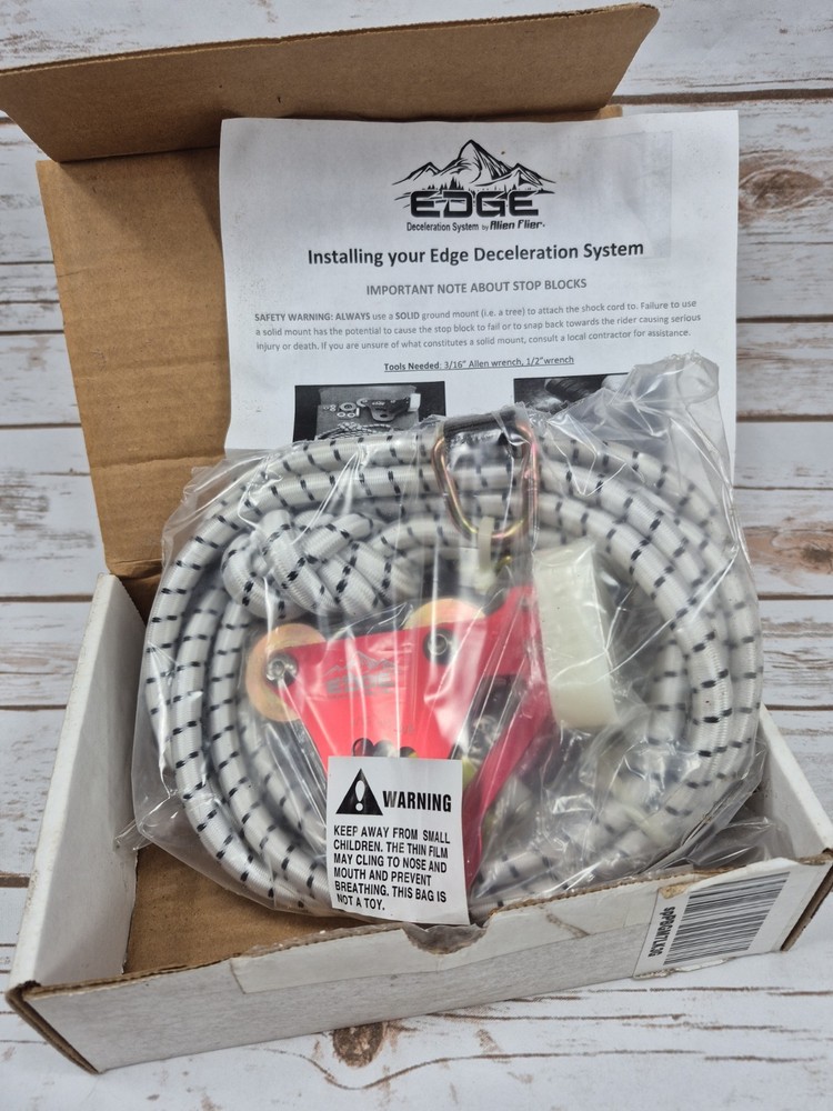 Alien Flier The Edge Deceleration System for Zip Lines Accessory New in Box
