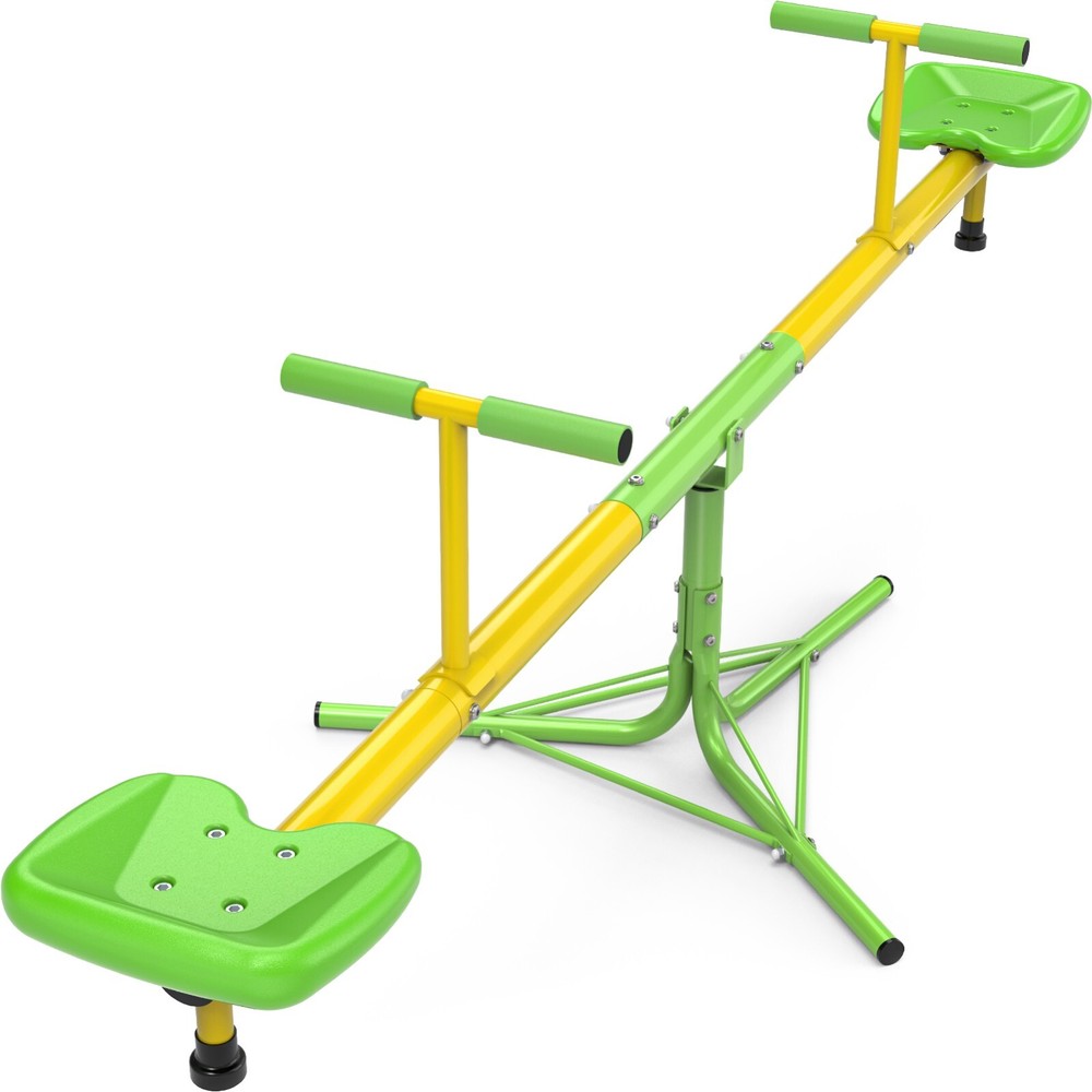 Kids Seesaw Spinning Teeter Totter 360 Degrees Rotating Outdoor Playground Set