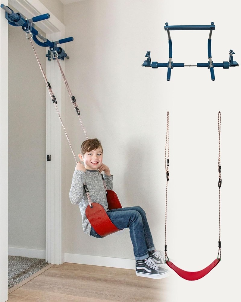 Doorway Swing & Pull-Up Bar Gym – Pull-Up Bar Strength Training & Kids Exercise