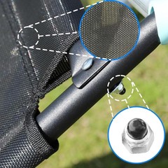 Universal Trampoline Slide 60″ *20″ Slide with 2 Iron Plasticized Handles Buffer