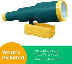 Kids’ Pirate Telescope – Fun Green Attachment for Treehouse, Playset & Swing Set