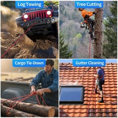 100Ft 1/2 Inch Heavy Duty Climbing Rope – for Tree Swing, Pulling, Outdoor & …