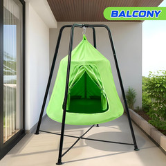 X-Shaped Swing Stand with Sensory Swing for Kids & Adults – 330 lbs Capacity