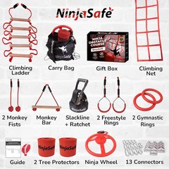 Kids Ninja Obstacle Course Slackline