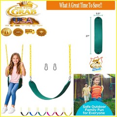 Jungle Gym Kingdom Swing Seat Replacement Kit Heavy Duty Chains Green