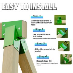 Brand New 1-2-3 A-Frame 2 Brackets for Swing Set with All Hardware
