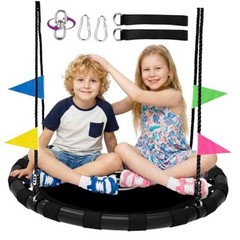 Saucer Swing for Kids & Adults, 900lbs Weight Capacity Heavy Duty Tree 40 Inch