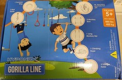Gorilla Line Climbing Rope Swing Set Outdoor|Backyard Playground