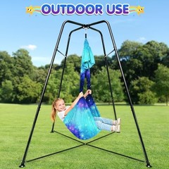 2026 X-Shaped Sensory Swing Stand with Pod & Chair – Heavy Duty