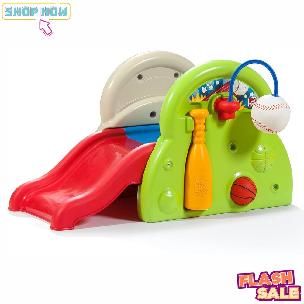 Step2 Sports-Tastic Climber 3-In-1 Sports Activity Center Indoor/Outdoor Playset