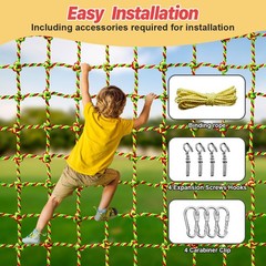 Heavy Duty Polyester Climbing Cargo Net for Kids Outdoor Use 3.3ft x 6.6ft