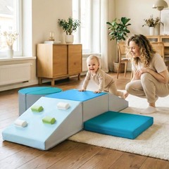 Olakids Climbing Toys for Toddlers, 6 Pieces Baby Foam Blocks Soft Play Set w…