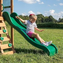 Backyard Discovery Buckley Hill Wooden Swing Set, Made for Small Kid Playground