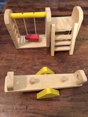 Ryan’s Room Dollhouse Playground Set – Swing Set-Ladder-Teeter Totter