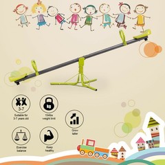 Kids Seesaw Teeter Totter Outdoor Play Set 360 Degree Rotation Toy Children