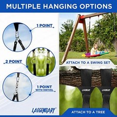 60 Inch Platform Tree Swing for Kids and Adults – Giant Flying Multicolored