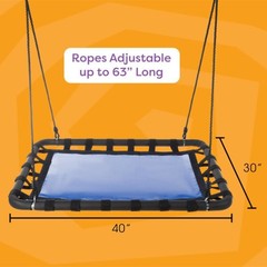 Platform Tree Swing for Kids Swings Set, Tree Branch, or Playground 40x30in
