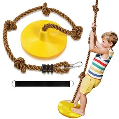Tree Swing for Kids Swing Set Accessories Climbing Rope for Kids with Disc Se…