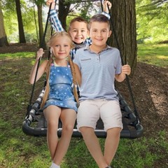 Sorbus Outdoor Platform Swing for Kids Mat Swing for Tree, Swing Set, Playground