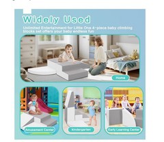 Foam Climbing Blocks for Toddler: 4 Piece Climbing Toys Gym Activities Kid