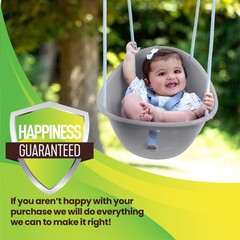 Coconut Toddler Swing – Comfy Baby Swing Outdoor, 3- Point Adjustable Safety …
