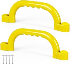 Playground Safety Handles – Outdoor Yellow Grab Handle Bars, Plastic Tree Hou…
