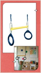 Swing-N-Slide Ring and Trapeze Combo Swing Spin CIRCUS TODDLER Kids Fun WS4488