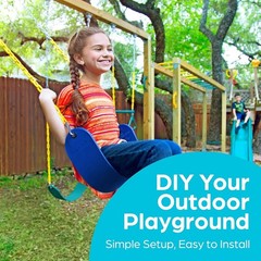 Pre-Assembled Swing Seat Kit for Kids – Install Easily with Heavy Duty Chains