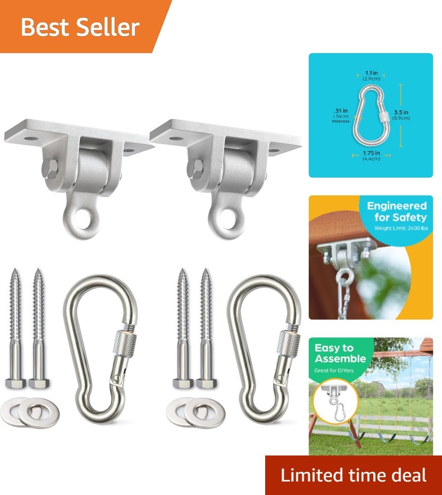 Versatile Indoor/Outdoor Swing Set Brackets – 300 lbs Capacity & Easy Install