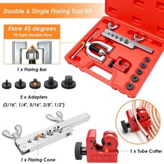 3/16Inch + 1/4 Inch Brake Line Repair Kit, 2 Set 25FT 3/16 1/4 Brake Line wit…