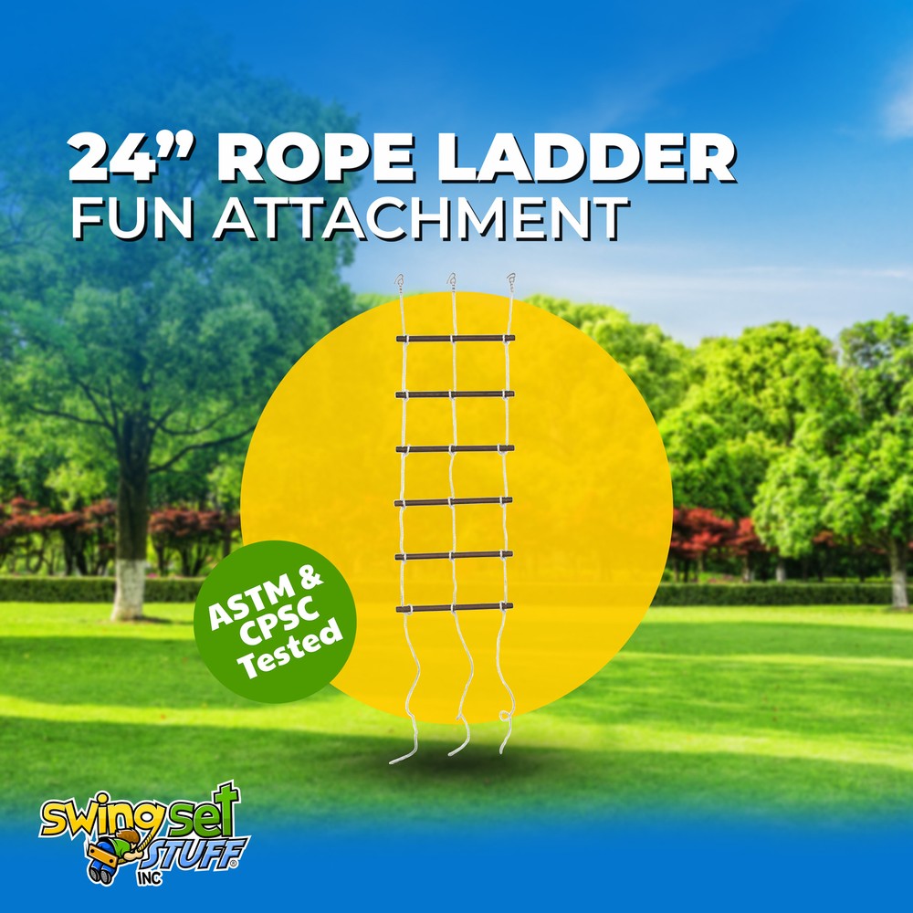 SWING SET STUFF 24″ ROPE LADDER playground fort accessories climb backyard 0115